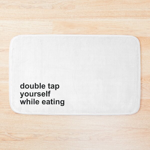 Item preview, Double Tap Yourself While Eating – BJJ Humor for Foodies designed and sold by ReggieDior.