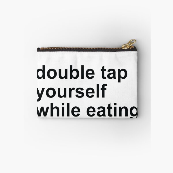 Item preview, Double Tap Yourself While Eating – BJJ Humor for Foodies designed and sold by ReggieDior.