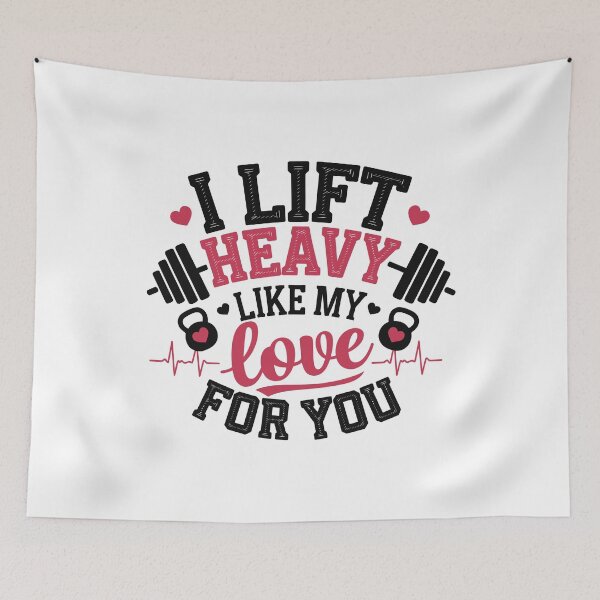 Item preview, I Lift Heavy Like My Love for You Funny Valentine's Day Fitness designed and sold by tmerchtrends.