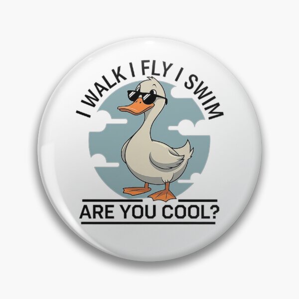 Item preview, Cool Duck Illustration: I Walk, I Fly, I Swim designed and sold by love3617.