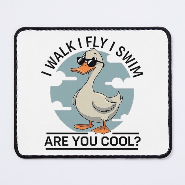Item preview, Cool Duck Illustration: I Walk, I Fly, I Swim designed and sold by love3617.