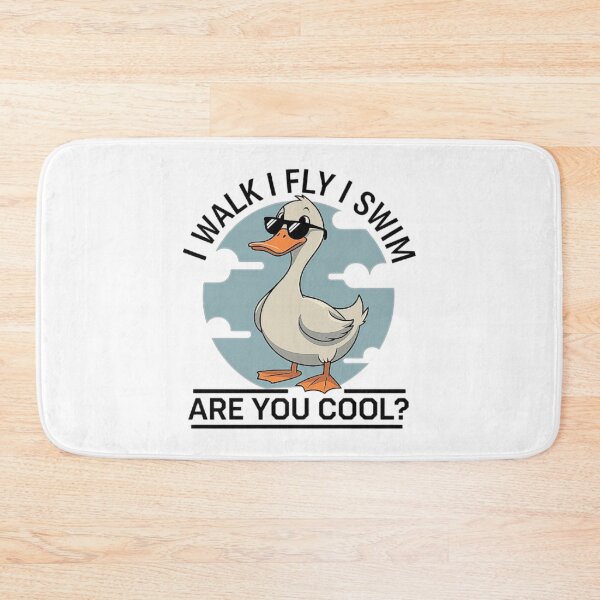 Item preview, Cool Duck Illustration: I Walk, I Fly, I Swim designed and sold by love3617.