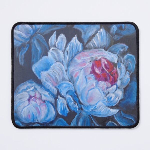 Item preview, Blue and White Fluffy Peony Petals designed and sold by jennyleeandjim.