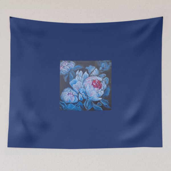 Item preview, Blue and White Fluffy Peony Petals designed and sold by jennyleeandjim.