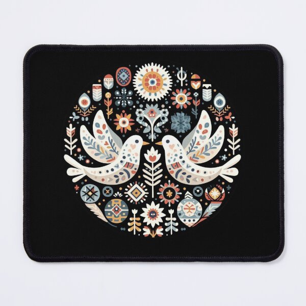 Item preview, Scandinavian Folk Art Doves designed and sold by Myra365Art.