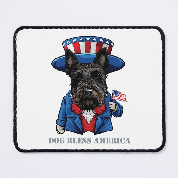 Item preview, Funny 4th of July Scottish Terrier Dog Bless America designed and sold by whyitsme.
