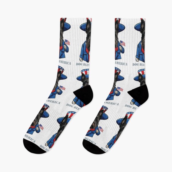 Item preview, Funny 4th of July Scottish Terrier Dog Bless America designed and sold by whyitsme.