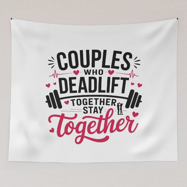 Item preview, Couples Who Deadlift Together Funny Gym Valentine's Day designed and sold by tmerchtrends.