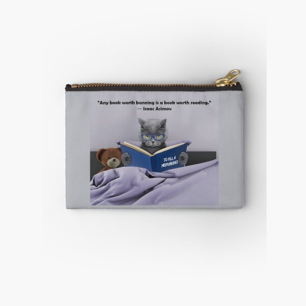 Item preview, “Any book worth banning is a book worth reading.”  ― Isaac Asimov designed and sold by OHKUBOStyle.