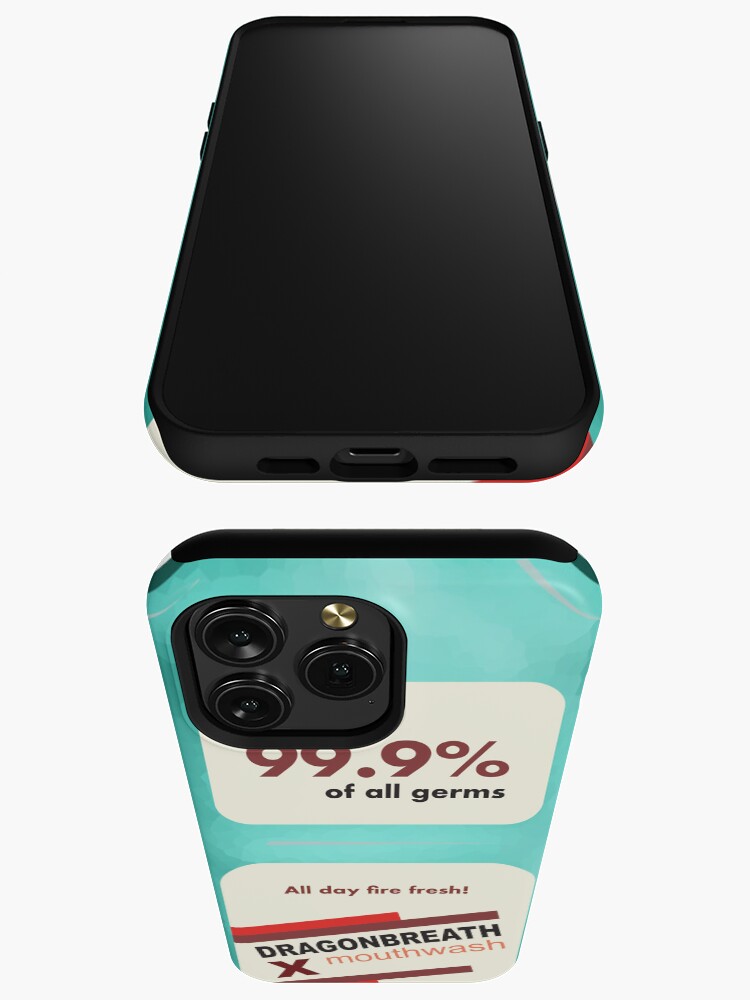 A bottle of Dragonbreath mouthwashing - mouthwashing iPhone Case