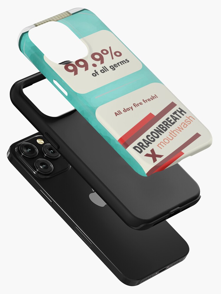 A bottle of Dragonbreath mouthwashing - mouthwashing iPhone Case