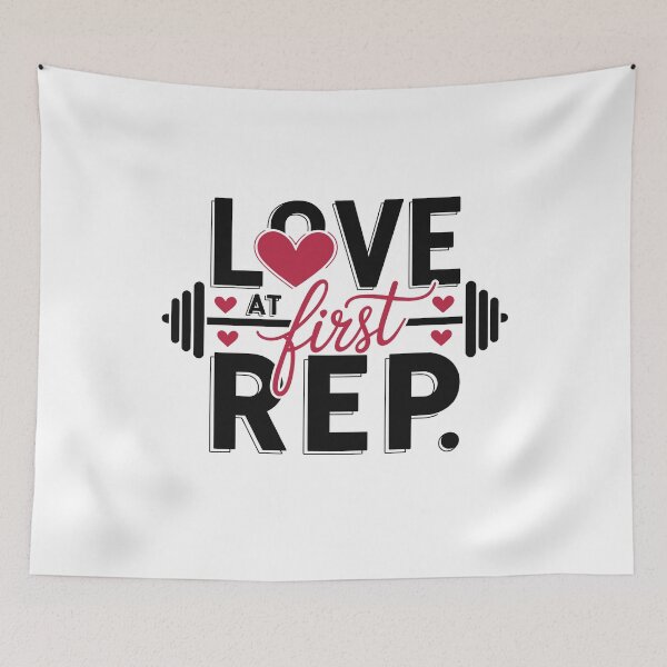 Item preview, Love at First Rep Funny Gym Valentine's Day designed and sold by tmerchtrends.