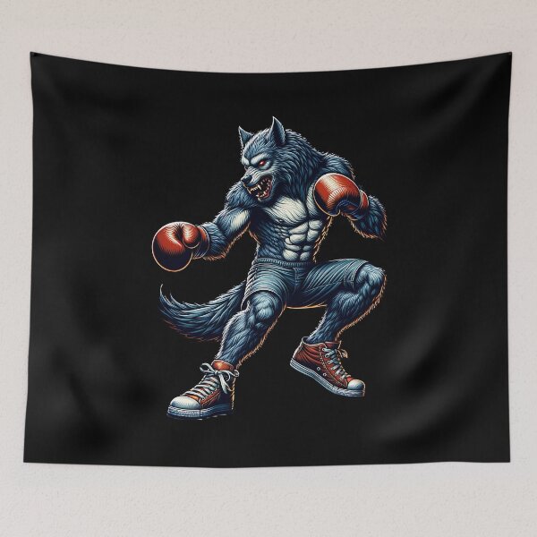 Item preview, Boxing Werewolf - cool martial arts design designed and sold by ReneMM.
