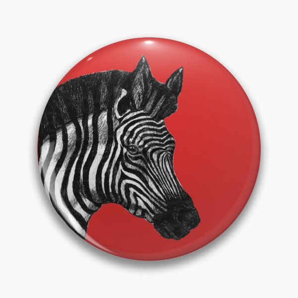 Item preview, Zebra - Pen and Ink - Hand drawn designed and sold by KlakkDrawsStuff.