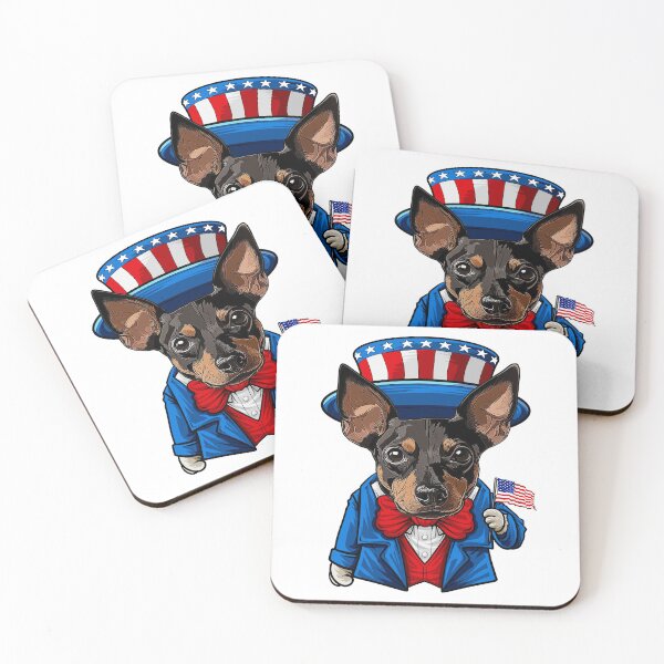 Artikelvorschau, Lustiger 4. Juli Zwergpinscher Hund entworfen und verkauft von whyitsme.