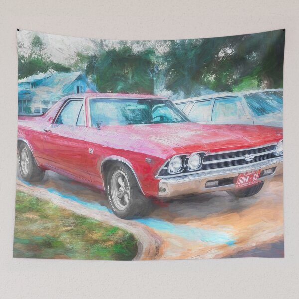 Item preview, 1969 Red Chevrolet El Camino SS 396 X137 designed and sold by RichFrancoCars.