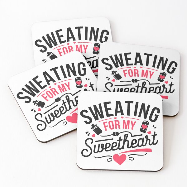 Item preview, Sweating for My Sweetheart Funny Valentine's Day Gym designed and sold by tmerchtrends.