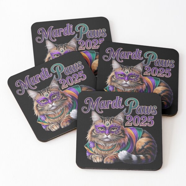 Item preview, Mardi Gras Cat 2025 - Festive Carnival Design designed and sold by love3617.