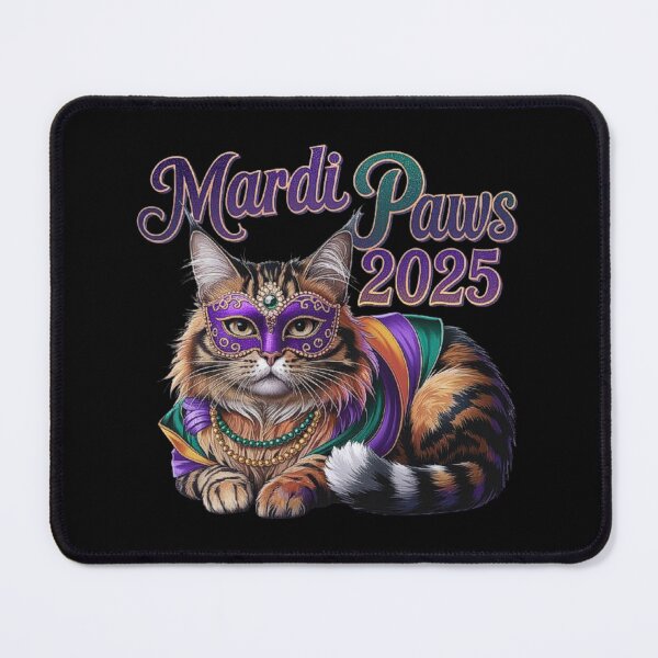 Item preview, Mardi Gras Cat 2025 - Festive Carnival Design designed and sold by love3617.