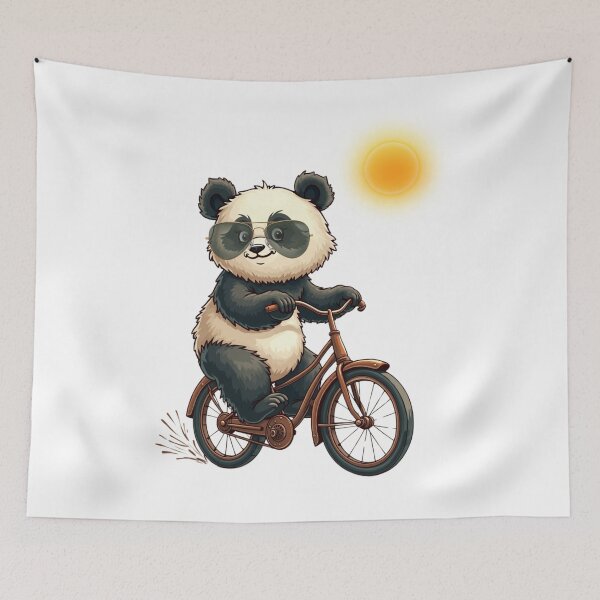 Item preview, Panda cycling designed and sold by likeforcode.