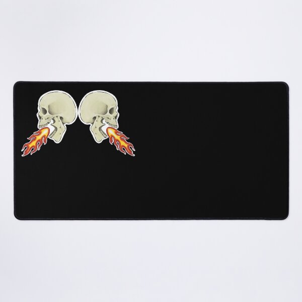 Item preview, Fire breathing skulls designed and sold by MetalTea.