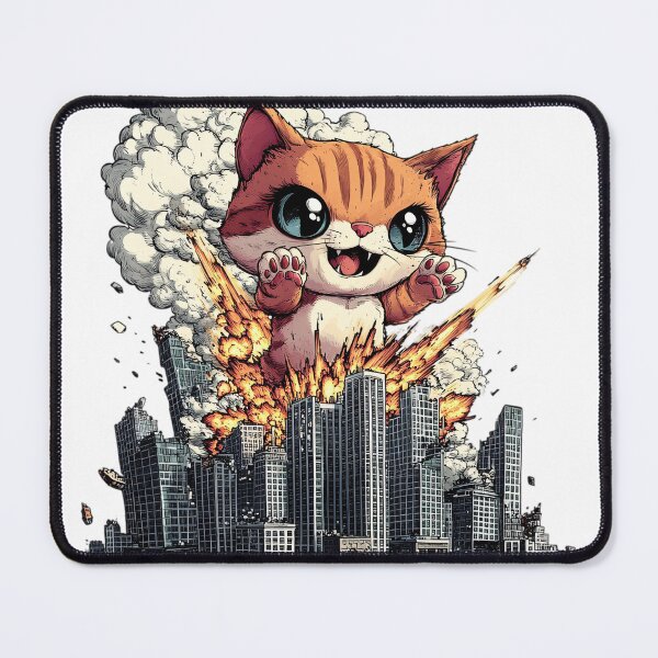Item preview, Kittyzilla Cat-tastrophe designed and sold by NomadicDreamer.
