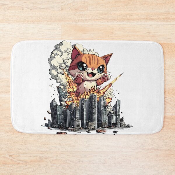 Item preview, Kittyzilla Cat-tastrophe designed and sold by NomadicDreamer.