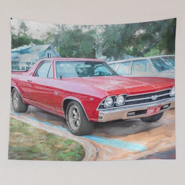 Item preview, 1969 Red Chevrolet El Camino SS 396 X141 designed and sold by RichFrancoCars.