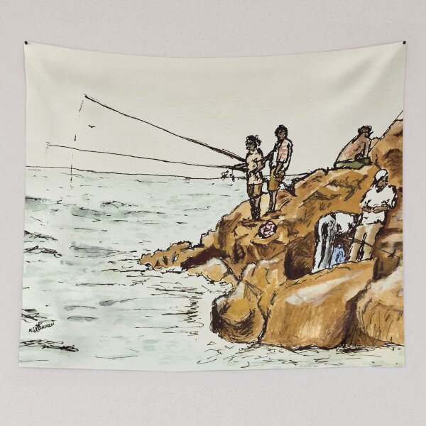Item preview, Fishermen designed and sold by Dianna Hardy Art.