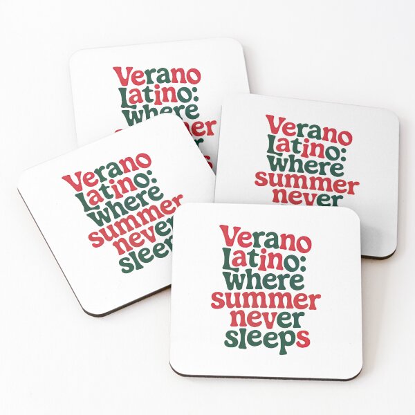 Item preview, T-Shirt Design Just Words: VERANO LATINO designed and sold by ForeverPrintsOK.