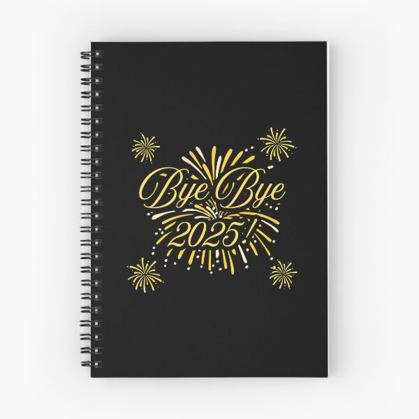 Item preview, bye bye 2025! - yellow fireworks designed and sold by PHRASEandSTYLE.