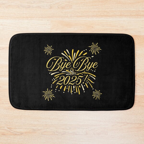 Item preview, bye bye 2025! - yellow fireworks designed and sold by PHRASEandSTYLE.