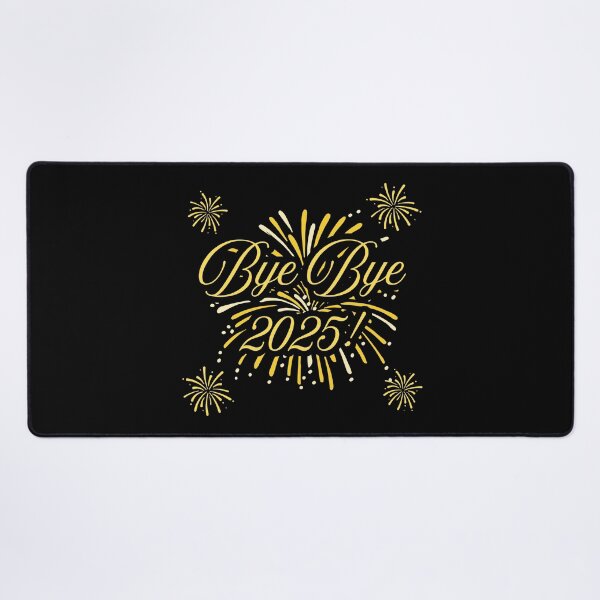 Item preview, bye bye 2025! - yellow fireworks designed and sold by PHRASEandSTYLE.