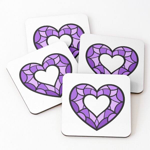 Item preview, Stained glass heart designed and sold by SpectrumShine.