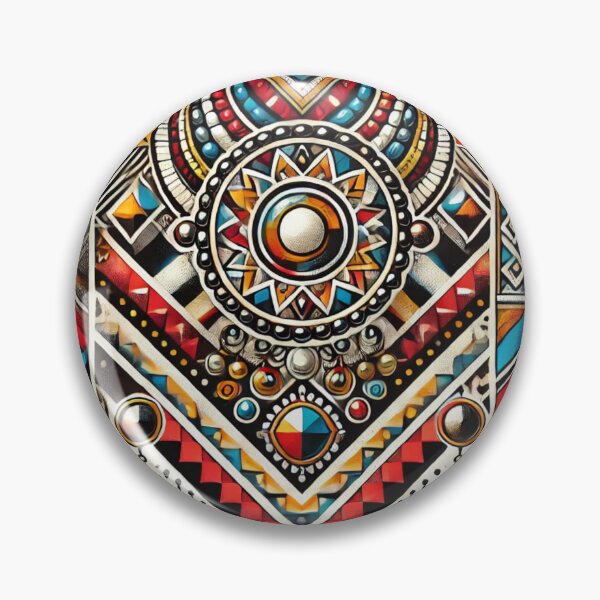 Item preview, Maasai-Inspired Tribal Pattern - Bold African Design in Traditional Colors designed and sold by RelaxMusic.