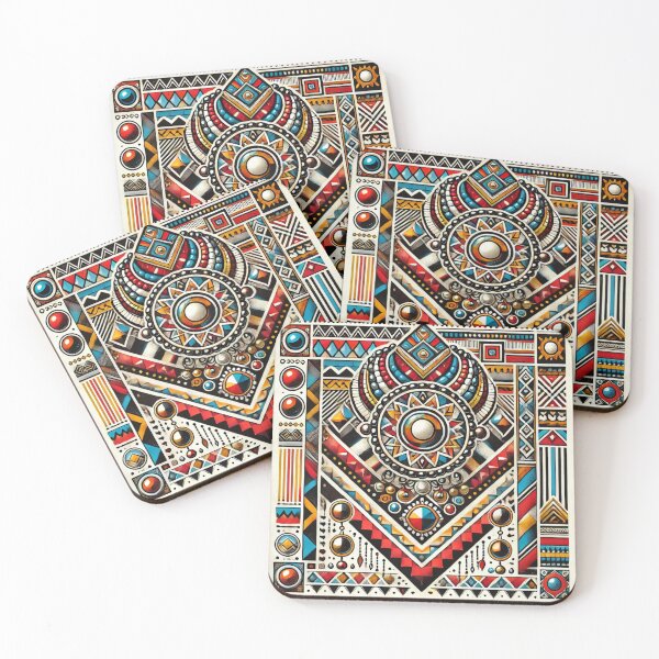 Item preview, Maasai-Inspired Tribal Pattern - Bold African Design in Traditional Colors designed and sold by RelaxMusic.