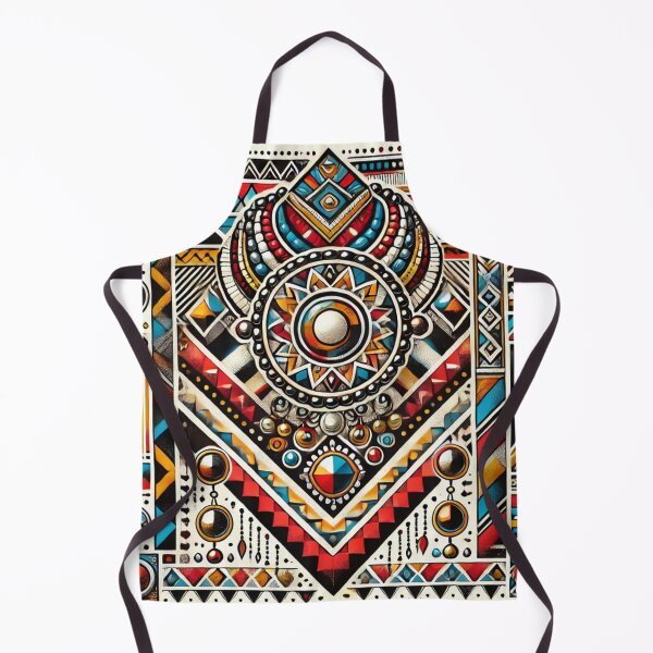 Item preview, Maasai-Inspired Tribal Pattern - Bold African Design in Traditional Colors designed and sold by RelaxMusic.