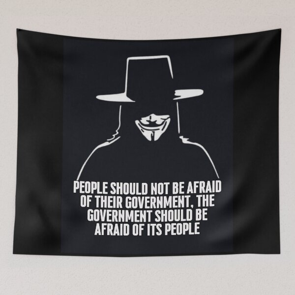 Item preview, "People should not be afraid of their government, the government should be afraid of their people" designed and sold by PatronesKawai.