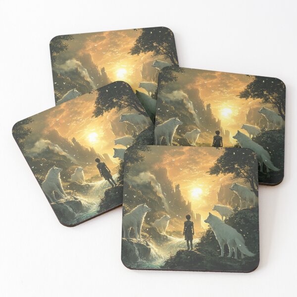 Item preview, THE CHILD AND THE WOLVES designed and sold by CaraCarmen-shop.