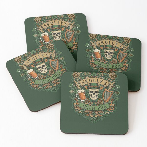 Item preview, Skully's Irish Pub Skull St. Patrick's Day 2025 Shamrock designed and sold by d247.