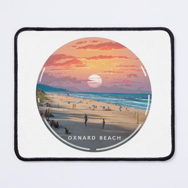 Item preview, Oxnard Beach Sunset - Vibrant Coastal Illustration designed and sold by CircinusStore.