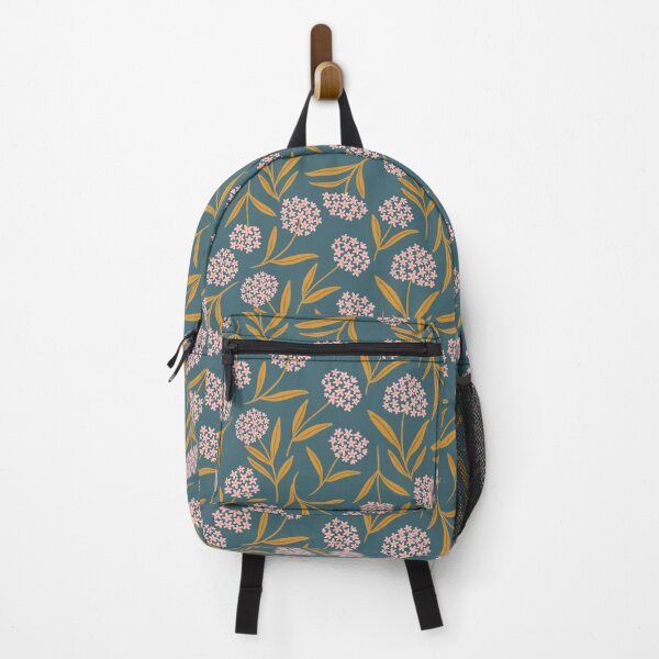Item preview, Blue squill delicate non-directional flowers - Dark teal designed and sold by Illustrated by Nat.
