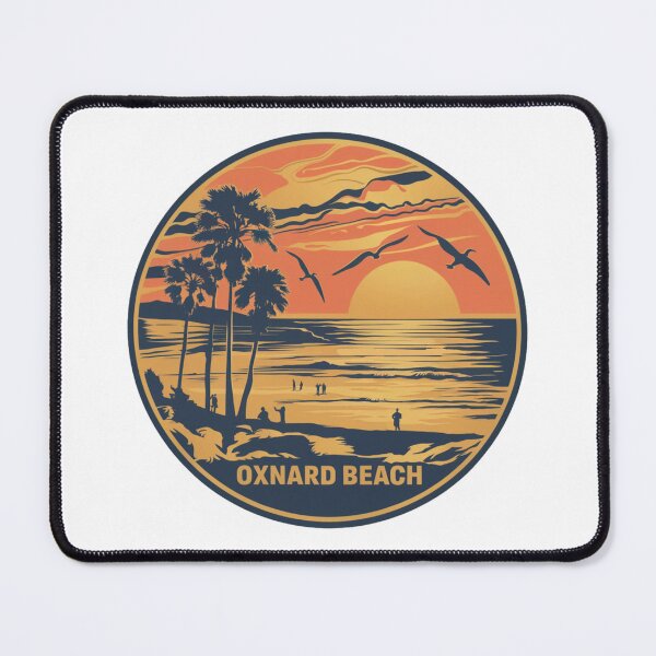 Item preview, Retro Oxnard Beach Sunset Illustration designed and sold by CircinusStore.