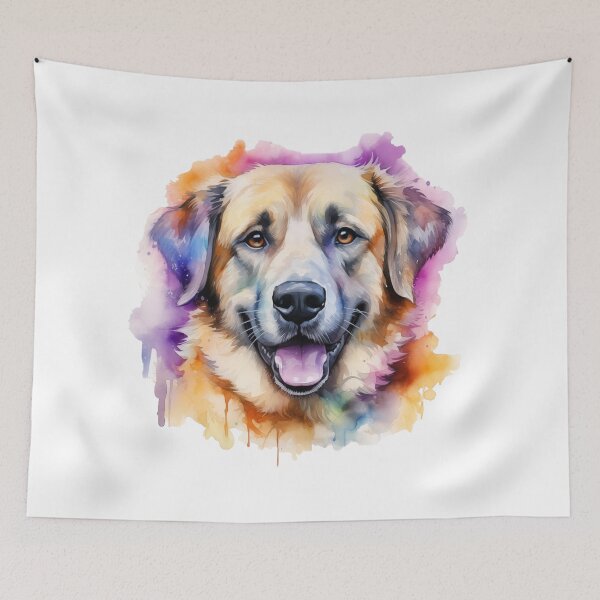 Item preview, Colorful Anatolian Shepherd Watercolor Art designed and sold by doglovershirts.