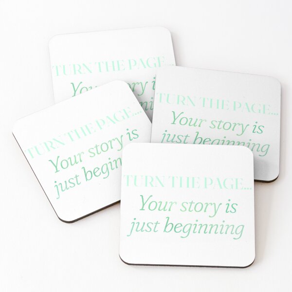 Item preview, Turn the Page Green Ombré Sticker - Motivational Journaling & Kindle Quote designed and sold by Stickers by @molllyclare.