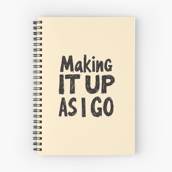 Item preview, Making It Up As I Go - Funny Black Typography for Busy People. designed and sold by twisted-dot.