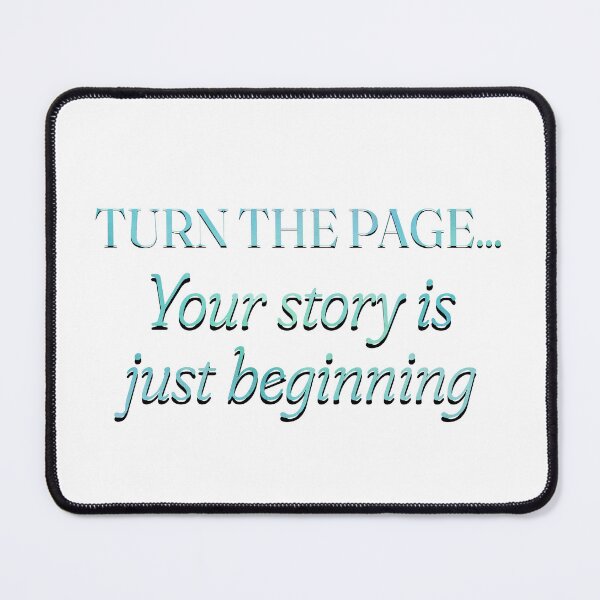 Item preview, Turn the Page Blue Ombré Sticker - Motivational Journaling & Kindle Quote designed and sold by Stickers by @molllyclare.
