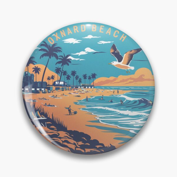 Item preview, Oxnard Beach Day - Vibrant Coastal Scene designed and sold by CircinusStore.