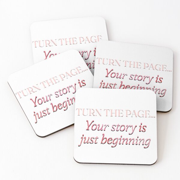 Item preview, Turn the Page Pink Ombré Sticker - Motivational Journaling & Kindle Quote designed and sold by Stickers by @molllyclare.