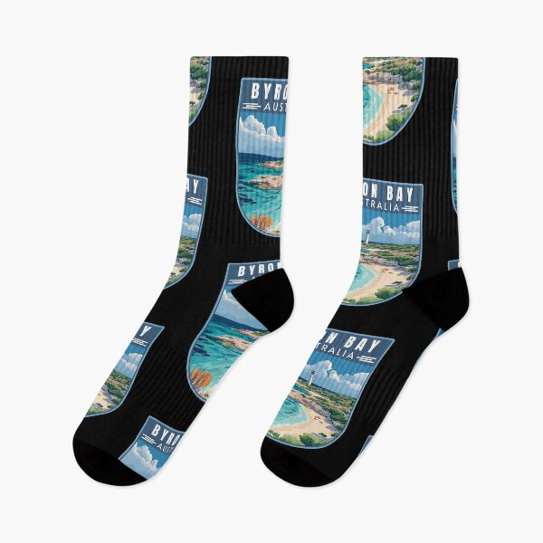 Item preview, Byron Bay in New South Wales Australia Retro Travel Art Emblem designed and sold by MaateoDesign.